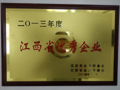 2013年江西省优秀企业称号